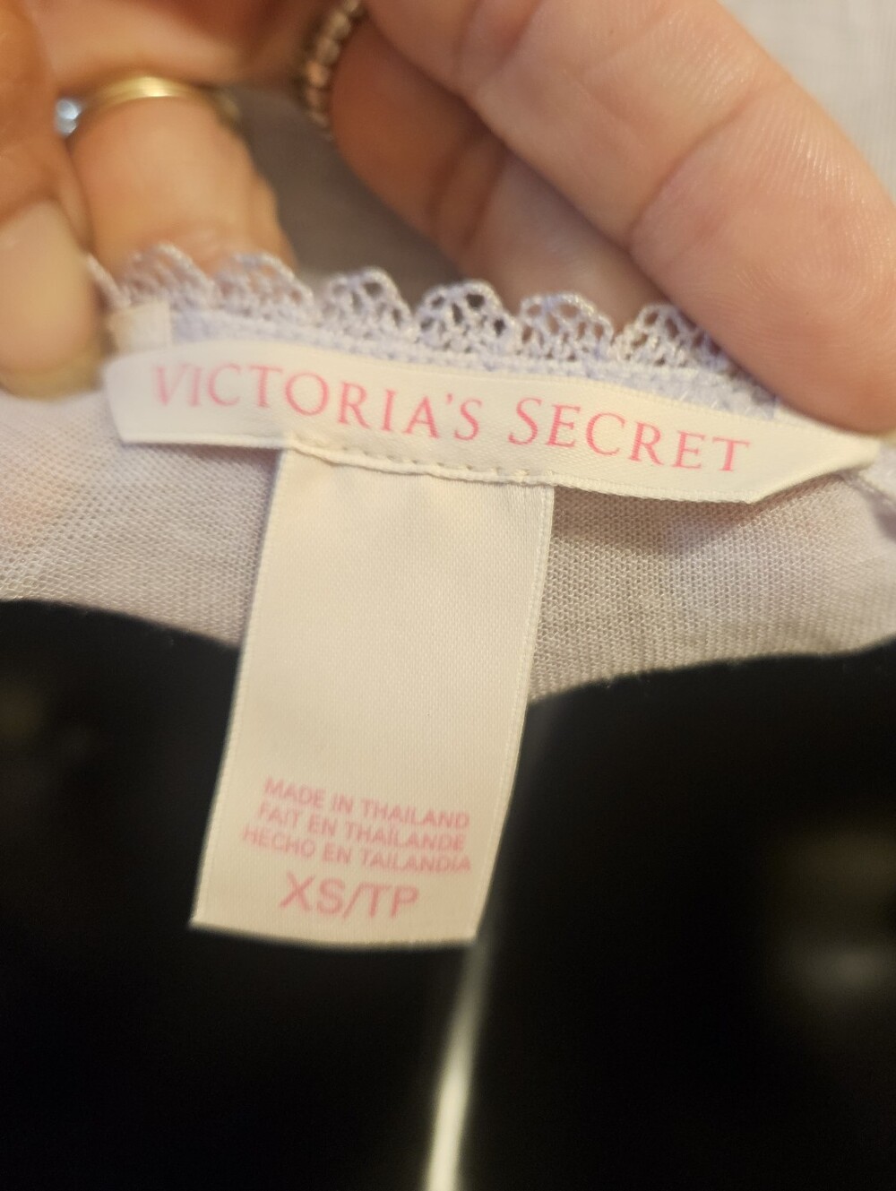 NWOT Victoria's Secret Lavender Lace-Accented Chemise - Picture 3 of 3